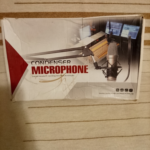 Other - Condenser Microphone with Arm Stand - Silver